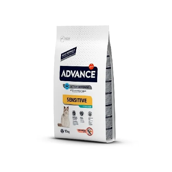 ADVANCE STERILIZED CAT SALMON 10 KG.