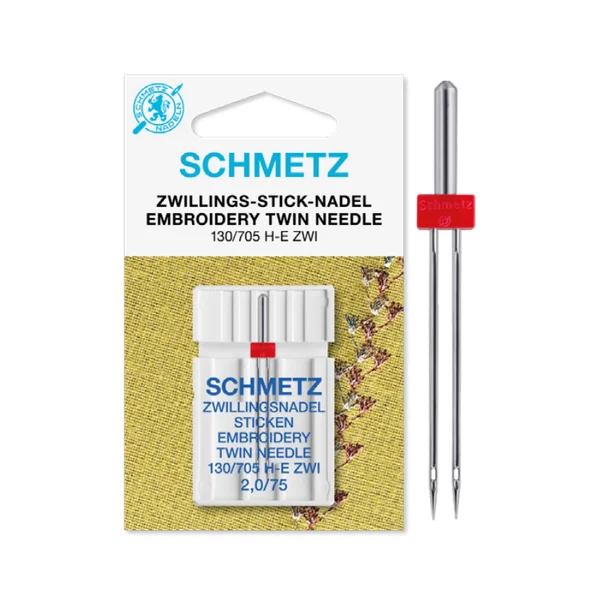 Aguja Schmetz Doble Bordado