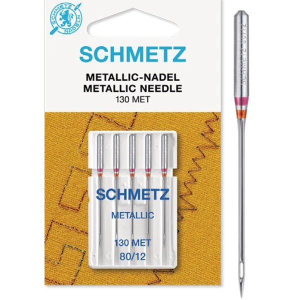 Aguja Schmetz para hilos metálicos
