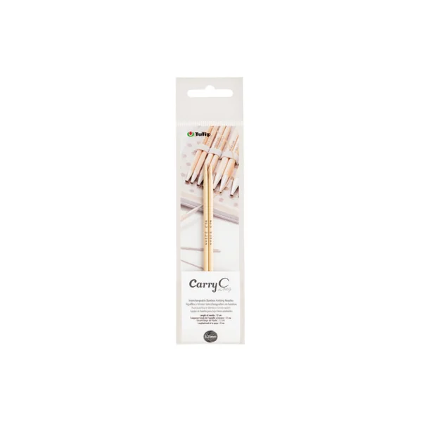 Agujas Circulares Tulip Carry C Long de Bambú