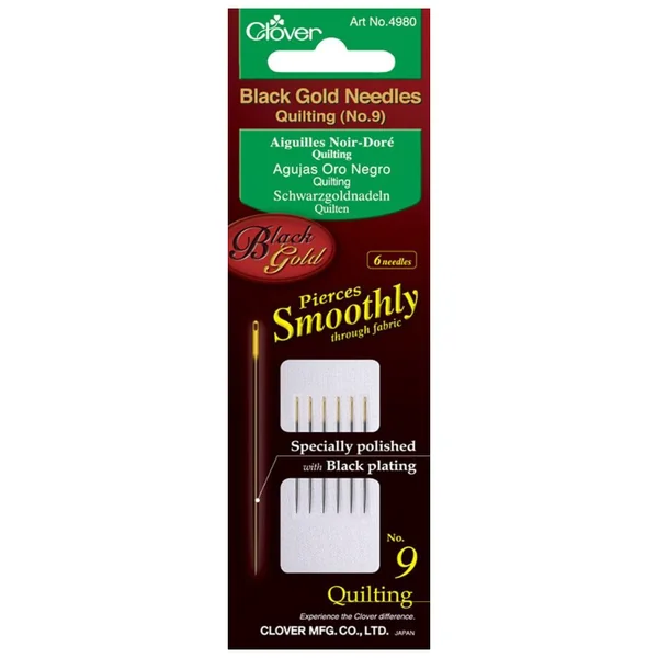 Agujas Clover Black Gold – Quilting