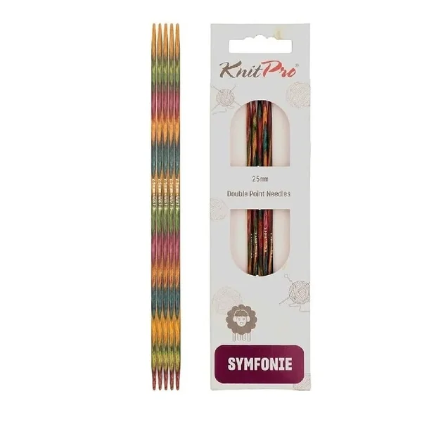 Agujas Doble Punta KnitPro Symfonie 20 cm