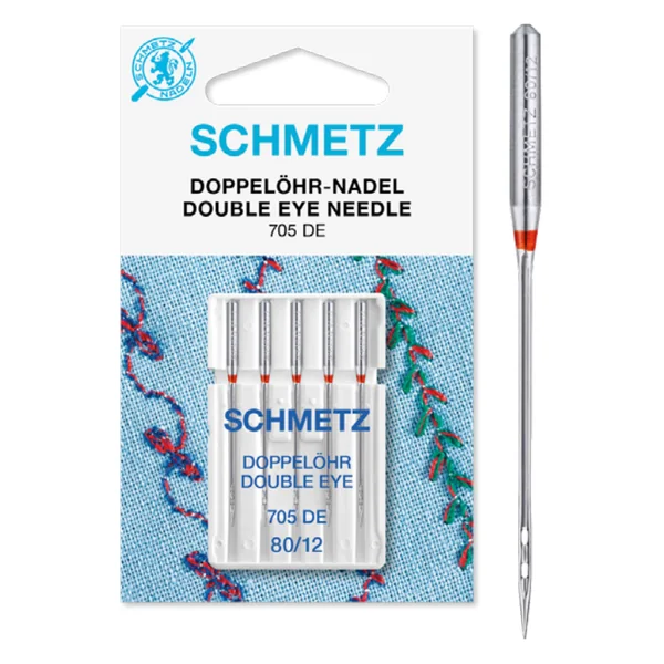 Agujas Schmetz Double Eye
