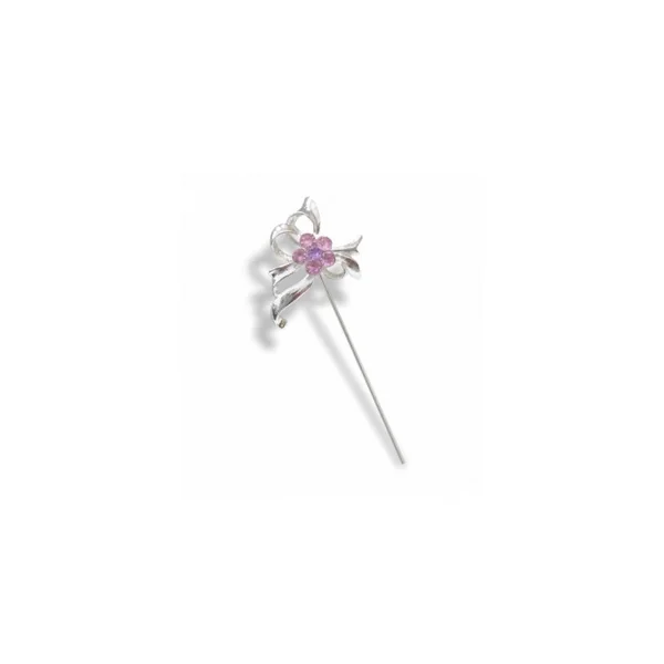 Alfiler novia fantasía rosa