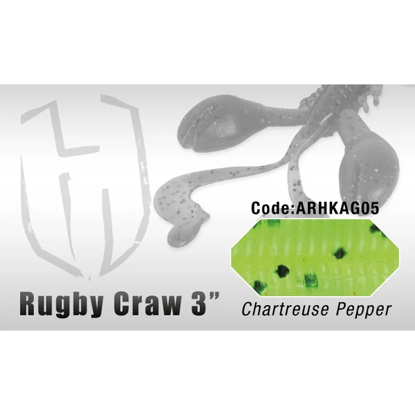 Amostra Herakles Rugby Craw 3” Chartreuse Pepper