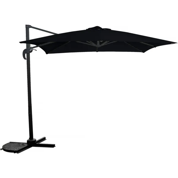 Ampelschirm Garten - 2,5 x 2,5 m - Schwarz