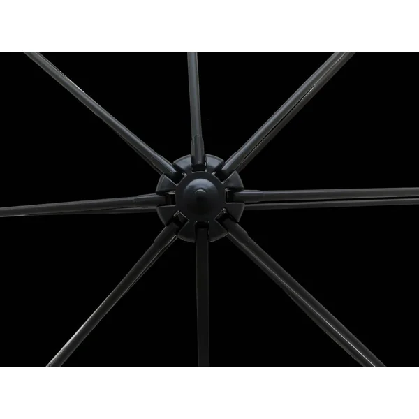 Ampelschirm Garten - 2,5 x 2,5 m - Schwarz - Imagen 5