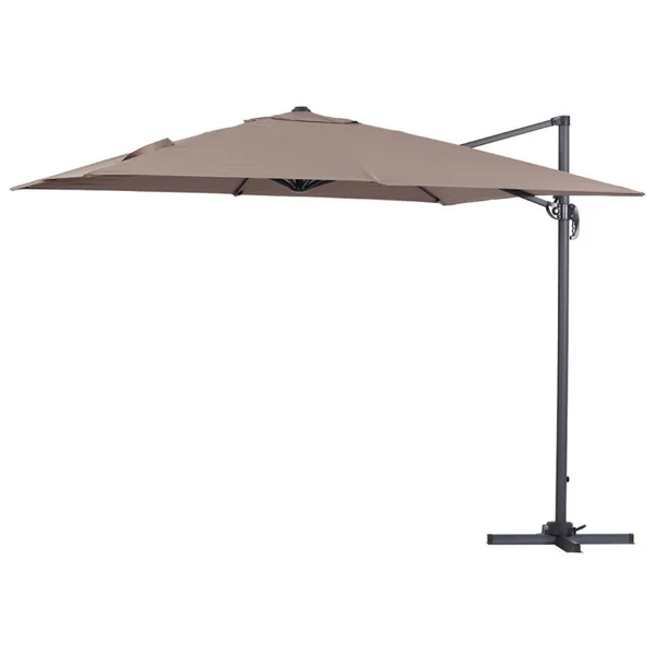 Ampelschirm "Sun 3" - 3 x 3 m - Taupe