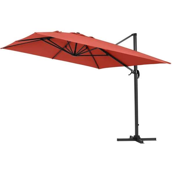 Ampelschirm "Sun 4" - 3 x 4 m - Rot