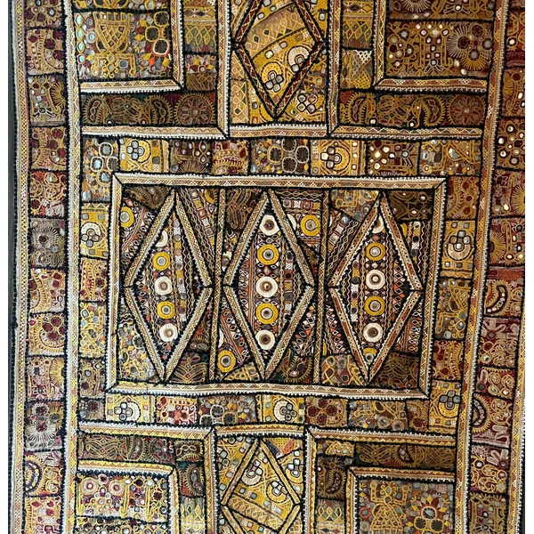 Antiguo tapiz Kutch Patchwork - Guyarat, India