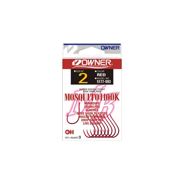 Anzuelo Owner Mosquito Bait Hook 5177 Rojo