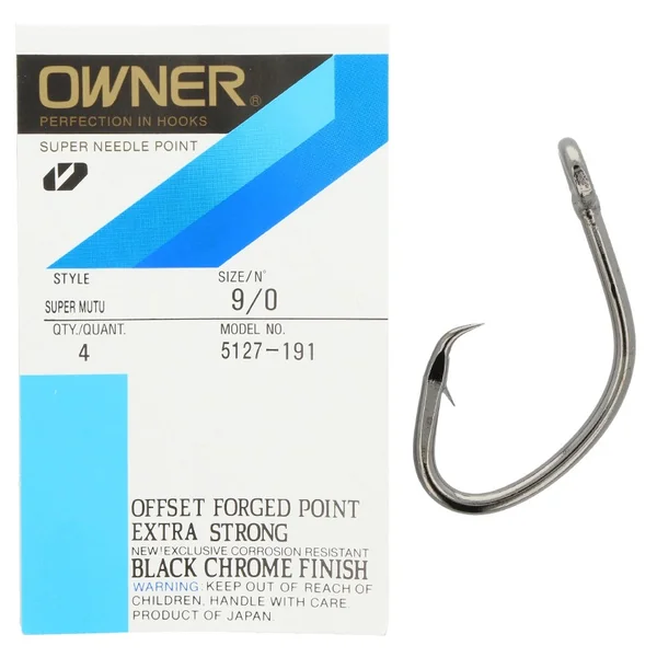 Anzuelo Owner Super Mutu 5127-191 #9/0 (4 pc)
