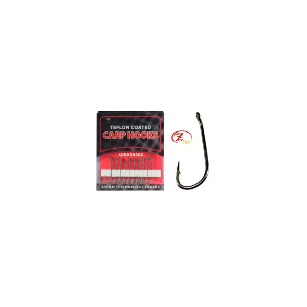 ANZUELO Z-FISH TEFLON HOOKS CURVED SHANK Nş4, Nş6 Y Nş8 - Imagen 4