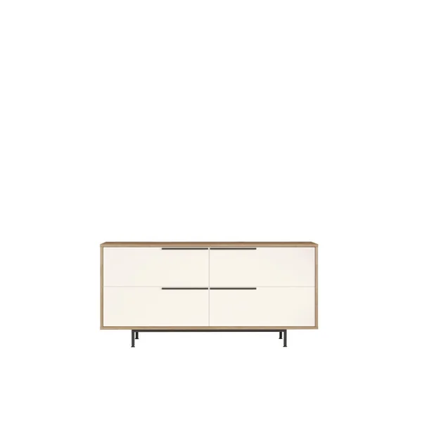 Aparador "ON3-SW" em madeira - 160 x 44 x 74 cm - Branco