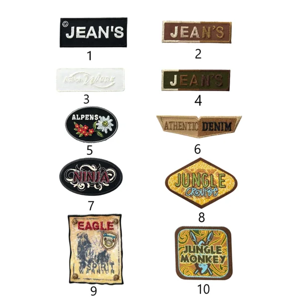 Aplicaciones Termoadhesivas Bordadas Jeans, Eagle