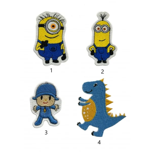 Aplique bordado infantil minions