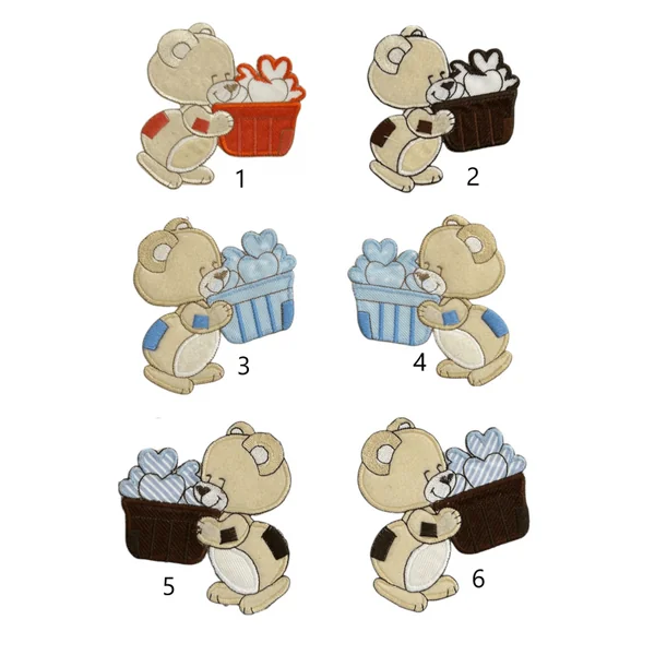 Aplique de coser infantil oso