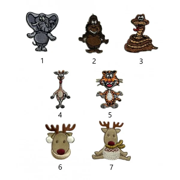 Apliques con divertidos animales C14