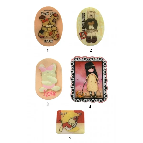 Apliques infantiles de colores
