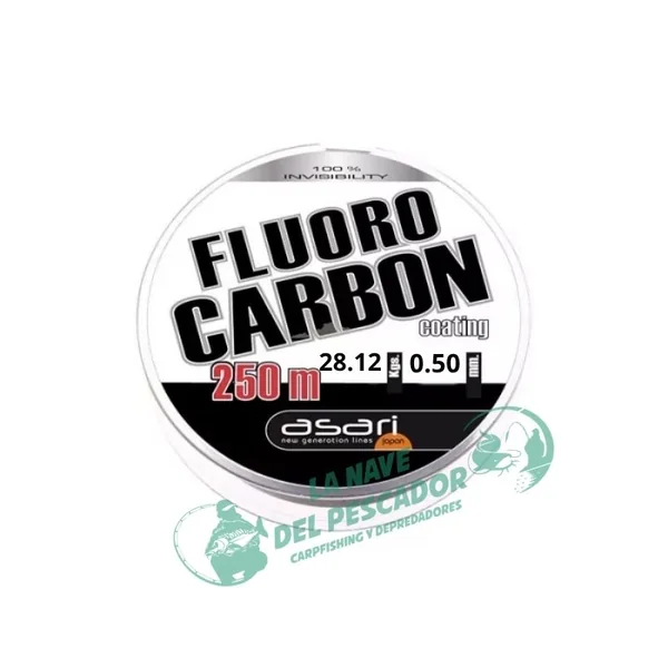 ASARI FLUOROCARBON 250M 0.50MM 28.12KG - La Nave del Pescador