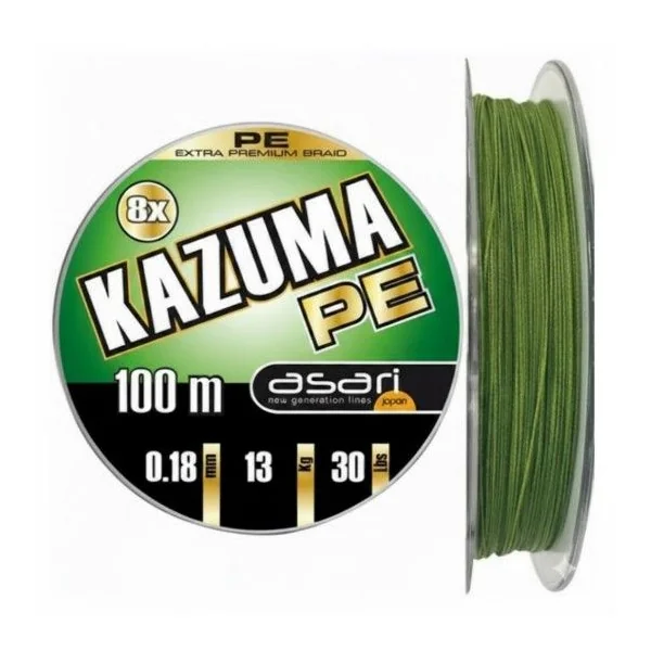 Asari Trenzado Kazuma PE 8X 0.20mm 40lb 18,18kg 150m