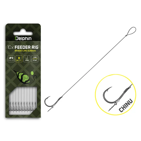 Bajo de línea feeder Delphin Braided Sting / 10 uds