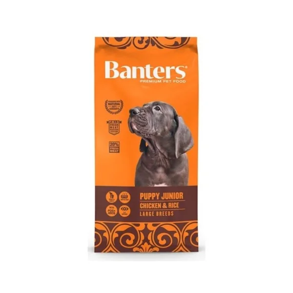 BANTERS DOG PUPPY LARGE CHICKEN&RICE 3KG.