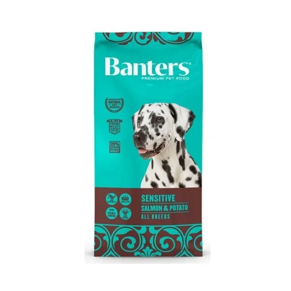 BANTERS DOG SENSITIVE SALMON&POTATO 15 KG.