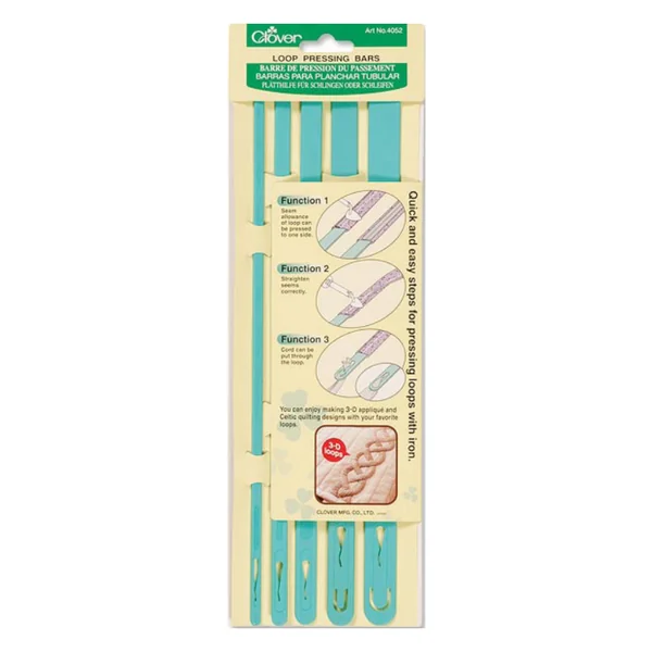 Barras Clover para Planchado de Costuras y Volteado de Bies