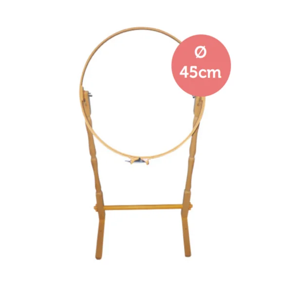 Bastidor con pie de madera 45 cm