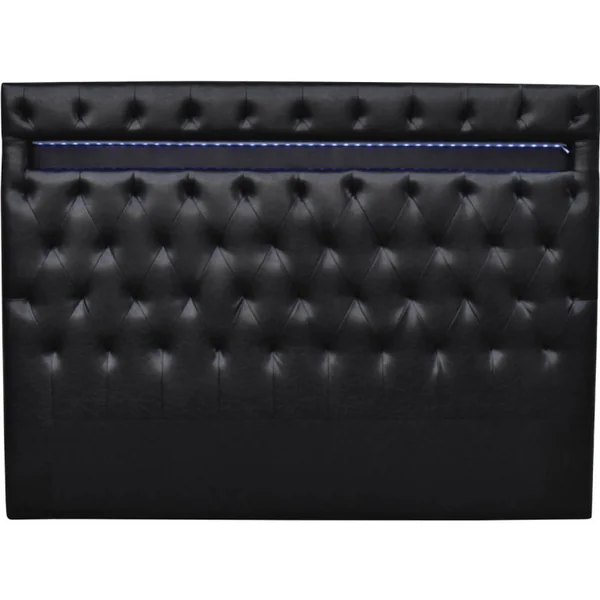 Bettkopfteil mit LED "Déco" - 149 cm - Schwarz