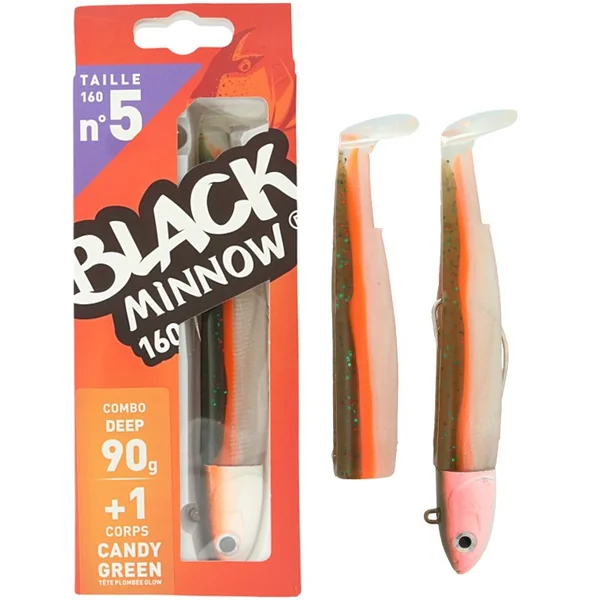 Black Minnow 160 - Combo Deep 90g Glow Candy Green