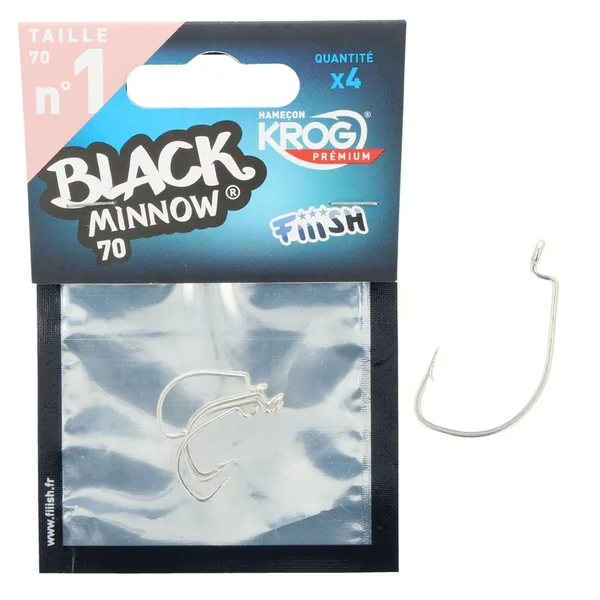 Black Minnow 70 - 4 Hook Krog Premium VMC