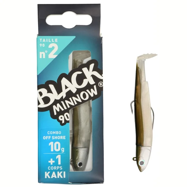 Black Minnow 90 Combo Off Shore 10g + Kaki Nº2