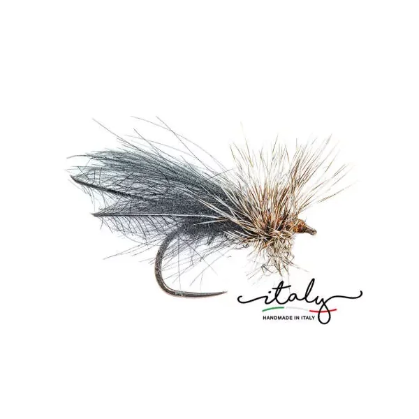 Black Super CDC Caddis mosca seca