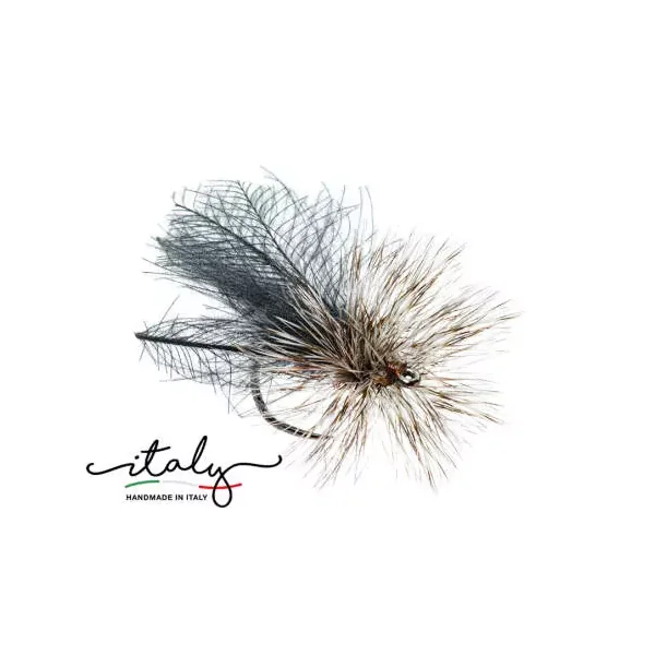 Black Super CDC Caddis mosca seca - Imagen 2