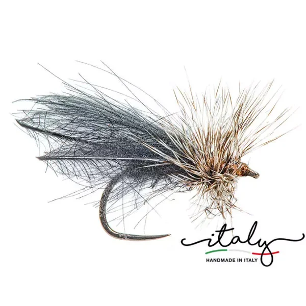 Black Super CDC Caddis mosca seca - Imagen 3