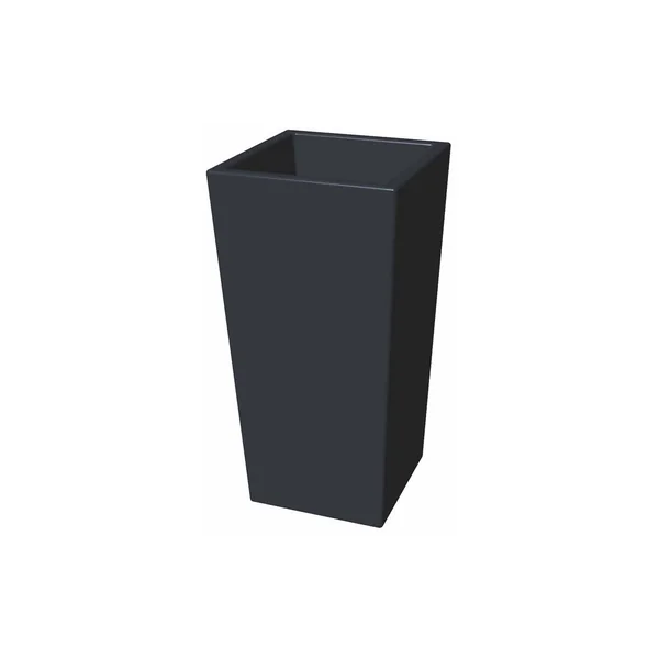 Blumentopf "Carreo" - 38.5 x 38.5.x H.85 cm - Anthrazit