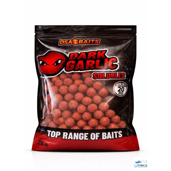 BOILIES SOLUBLES DARK GARLIC DSA BAITS 2,5KG