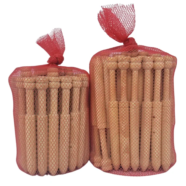 Bolillo de Madera Boj Tradicional Recto con Punta (25 unidades)