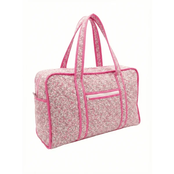 Bolsa acolchada para almohada de bolillos rosa