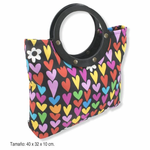 Bolsa de labores de corazones
