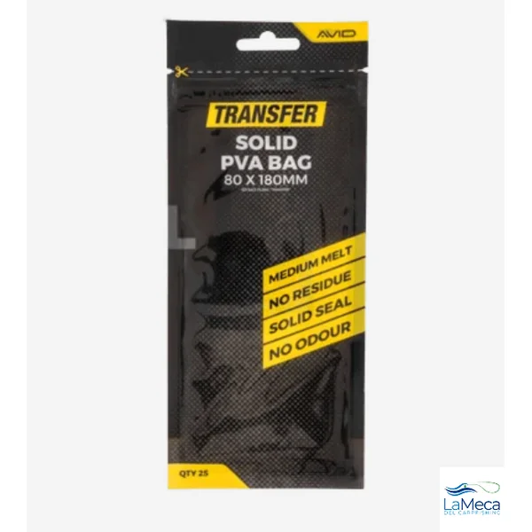 BOLSAS DE PVA AVID CARP 80 x 180 mm