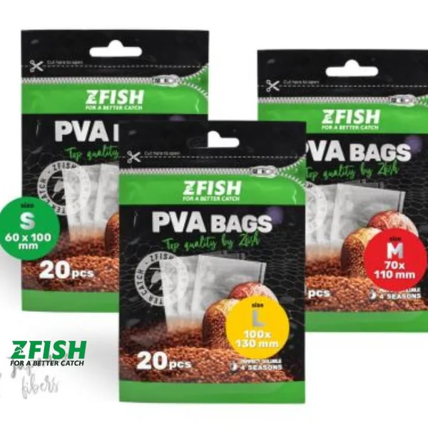 BOLSAS PVA BAGSA 60X100MM S ZFISH - La Nave del Pescador