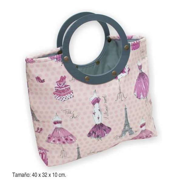 Bolso de labores con diseño parisino