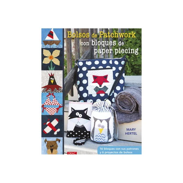 Bolsos de Patchwork con Bloques de Paper Piecing