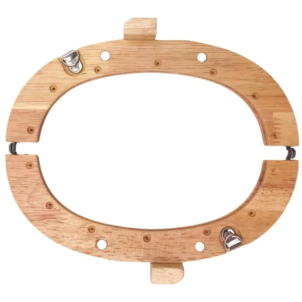 Boquilla de madera ovalada 20 cm para bolsos