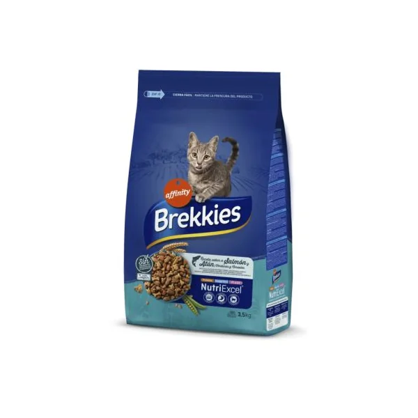 BREKKIES CAT REC SALMON 3,5 KG.