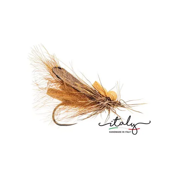 Brown Fastwater Double Decker CDC Meets Foam mosca aguas rápidas