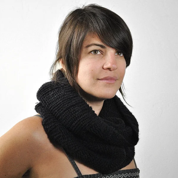 Bufanda de cuello tejida de Sur la tête